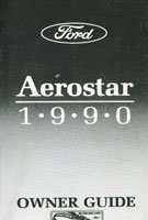 1990 Ford Aerostar Owner's Manual