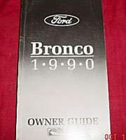 1990 Ford Bronco Owner's Manual