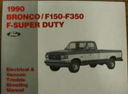 1990 Ford F-250 Truck Electrical & Vacuum Troubleshooting Wiring Manual