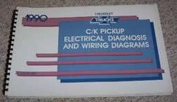 1990 Chevrolet C/K Pickup Truck Large Format Electrical Diagnosis & Electrical Wiring Diagrams Manual