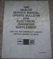 1990 Chevrolet Camaro Dealer Service Manual Update & Electrical Diagnosis Supplement