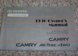 1990 Toyota Camry & Camry All-Trac/4WD Owner's Manual