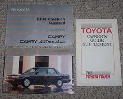 1990 Toyota Camry & Camry All-Trac/4WD Owner's Manual Set