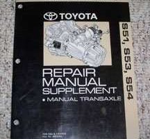 1990 Toyota Camry & Celica, 1991 MR2 S51, S53 & S54 Manual Transaxle Service Repair Manual Supplement