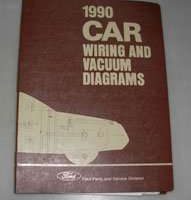 1990 Mercury Cougar Large Format Wiring Diagrams Manual