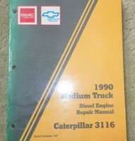 1990 GMC Topkick Medium Duty Truck Caterpillar 3116 Diesel Engine Service Manual