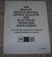 1990 Chevrolet Cavalier Dealer Service Manual Update & Electrical Diagnosis Supplement
