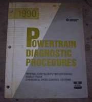 1990 Plymouth Sundance Charging & Speed Control Systems Powertrain Diagnostic Procedures Manual