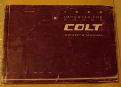 1990 Dodge Colt Owner's Manual