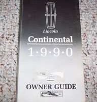 1990 Lincoln Continental Owner's Manual