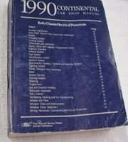 1990 Lincoln Continental Service Manual