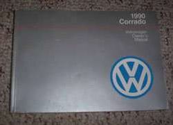 1990 Volkswagen Corrado Owner's Manual