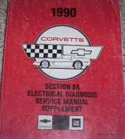 1990 Chevrolet Corvette Section 8A Electrical Diagnosis Service Manual Supplement