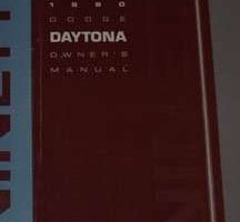 1990 Dodge Daytona Owner's Manual