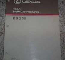 1990 Lexus ES250 New Car Features Manual