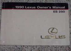1990 Lexus ES250 Owner's Manual