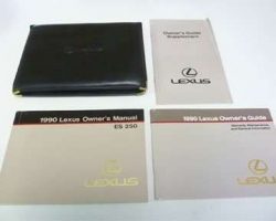 1990 Lexus ES250 Owner's Manual Set