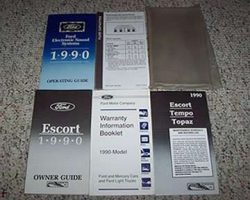 1990 Ford Escort Owner's Manual Set