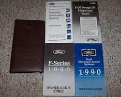 1990 Ford F-350 Truck Owner Operator User Guide Manual Set
