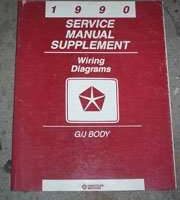 1990 Dodge Daytona Wiring Diagrams Service Manual Supplement