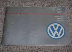 1990 Volkswagen Golf Owner's Manual