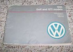 1990 Volkswagen Golf & GTI Owner's Manual