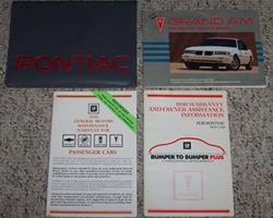 1990 Pontiac Grand Am Owner's Manual Set