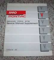 1990 Pontiac Grand Prix STE Service Manual Supplement