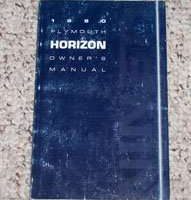 1990 Plymouth Horizon Owner's Manual