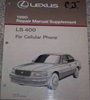 1990 Lexus LS400 Cellular Phone Service Repair Manual Supplement