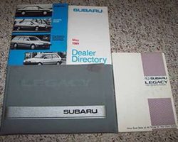 1990 Subaru Legacy Owner's Manual Set