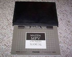 1990 Mazda MPV Owner's Manual Set