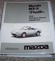 1990 Mazda MX-5 Miata Workshop Manual Binder Supplement