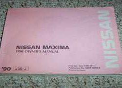 1990 Nissan Maxima Owner's Manual