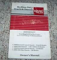 1990 GMC Medium Duty Truck Owner's Manual