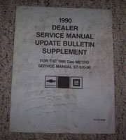 1990 Geo Metro Dealer Service Manual Update Bulletin Supplement