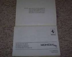 1990 Ferrari Mondial T Technical Manual