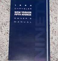 1990 Chrysler New Yorker Fifth Avenue Owner's Manual