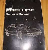 1990 Honda Prelude Owner's Manual