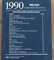 1990 Ford Probe Service Manual