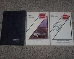 1990 GMC R/V Truck, Suburban & Jimmy Owner's Manual Set