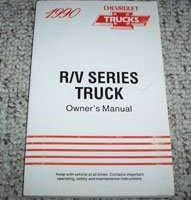 1990 Chevrolet R/V Series Truck Owner's Manual