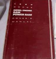 1990 Dodge Ram Truck & Power Ram Diesel Engine Owner's Manual