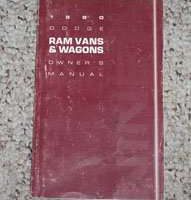 1990 Dodge Ram Van & Wagon Owner's Manual