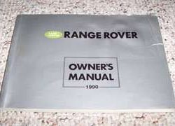 1990 Land Rover Range Rover Owner's Manual