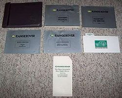 1990 Land Rover Range Rover Owner's Manual Set