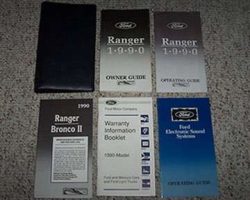 1990 Ford Ranger Owner's Manual Set