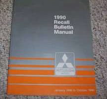 1990 Mitsubishi Galant Recall Bulletin Manual