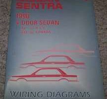 1990 Nissan Sentra 4 Door Sedan Large Format Wiring Diagram Manual
