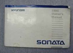 1990 Hyundai Sonata Owner's Manual